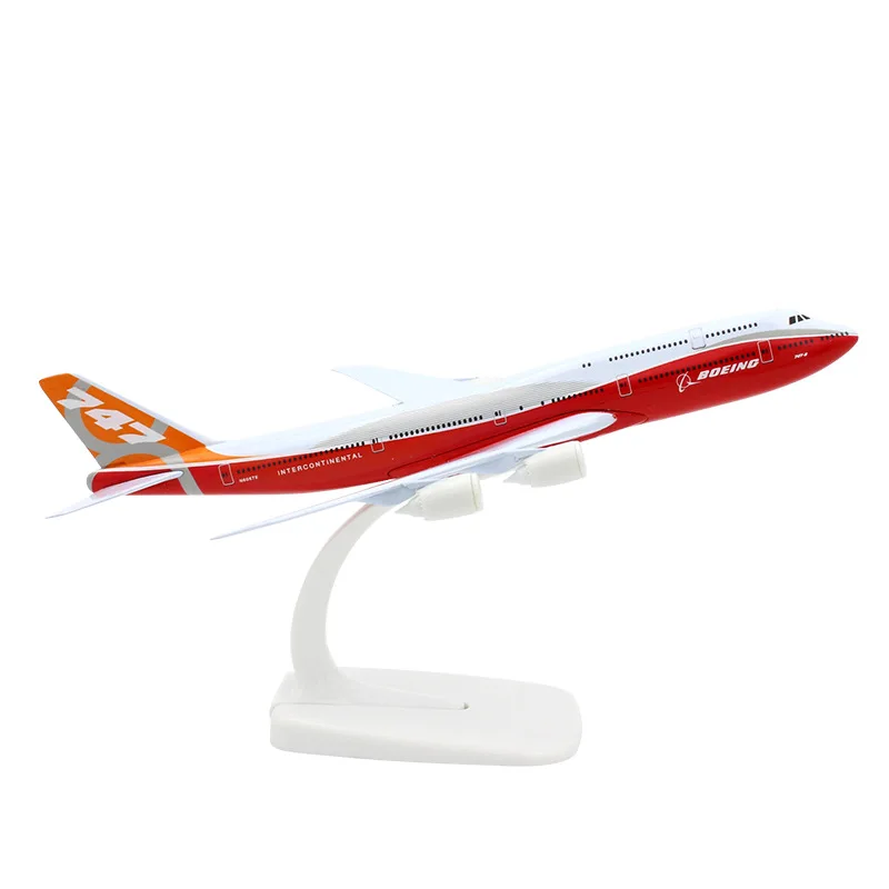 Литая модель самолета 1:350 из металла Боинг 747 самолет 20 см