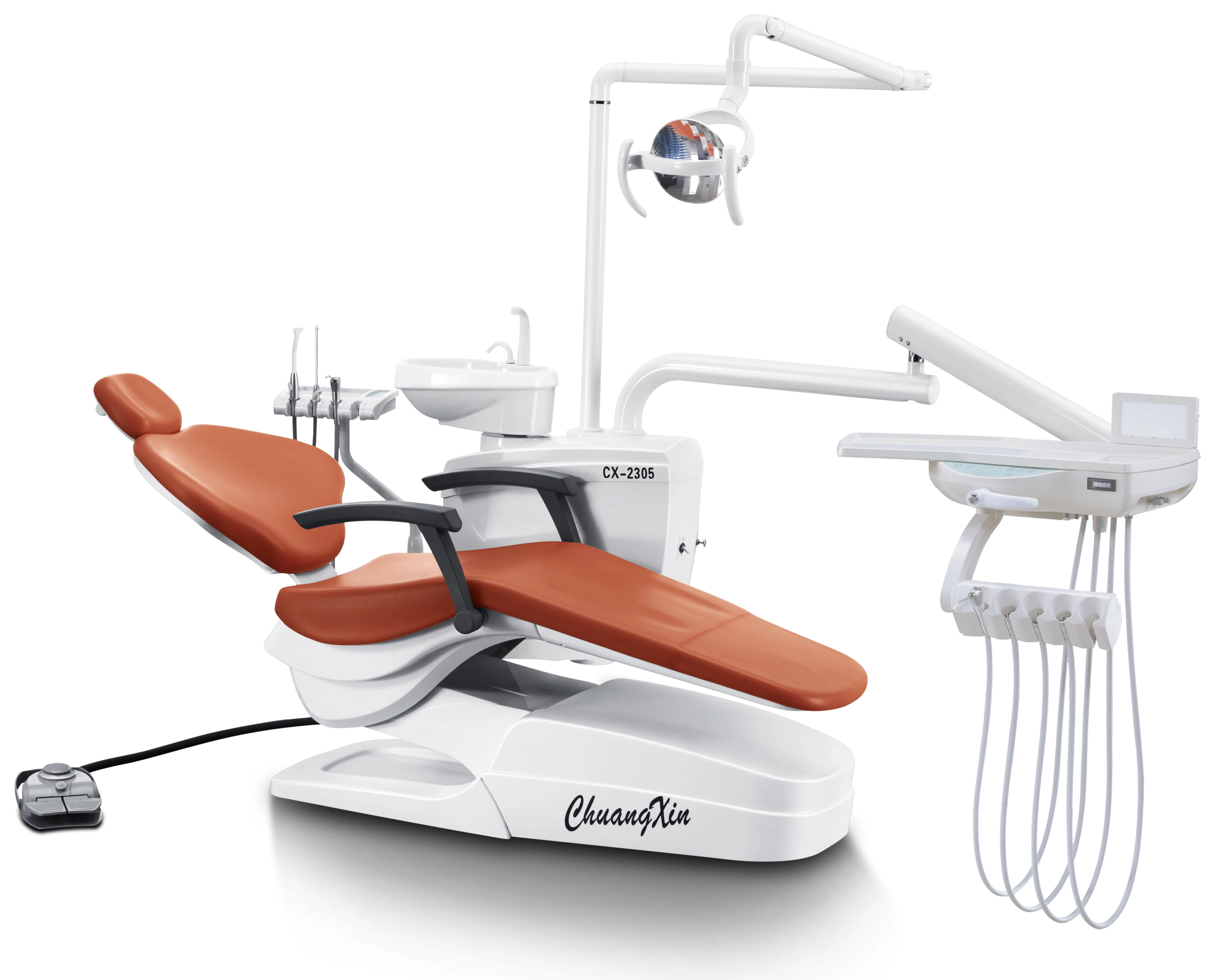 Cheap And Good Quality Electric Dental Treatment Machine Dental Chair Unit Price,basic model, basic dental unit CX-2305(18)