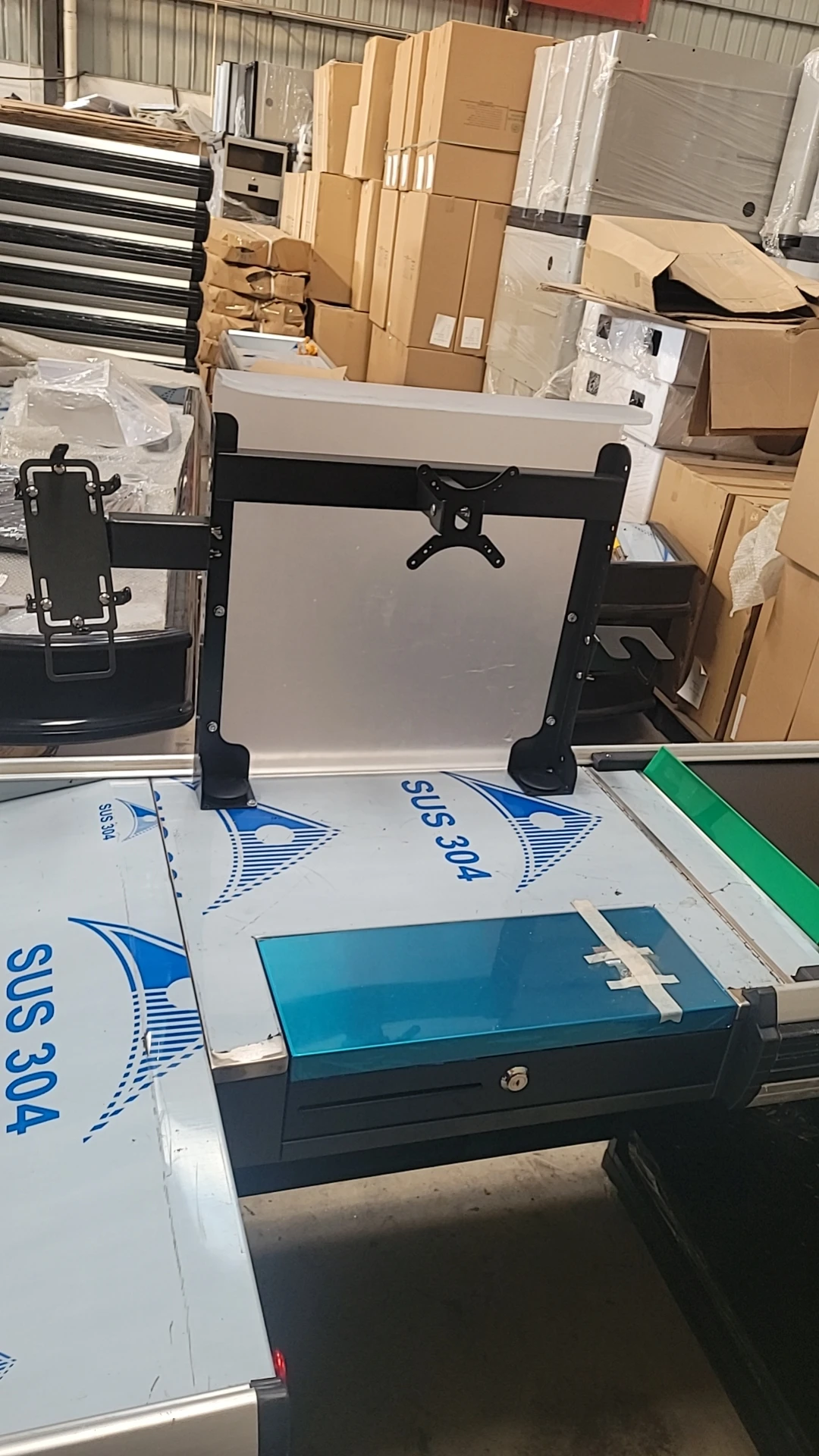 Supermarket Cashier Cash Desk Checkout Counter DATALOGIC MAGELLAN 9300I SCANNER SCALE 9400 9600 9800