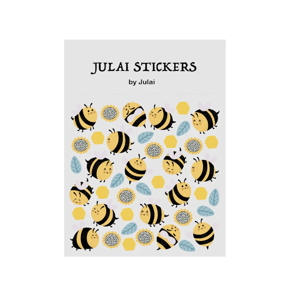 Wholesale Die Cut Cute Planner Stickers BEE