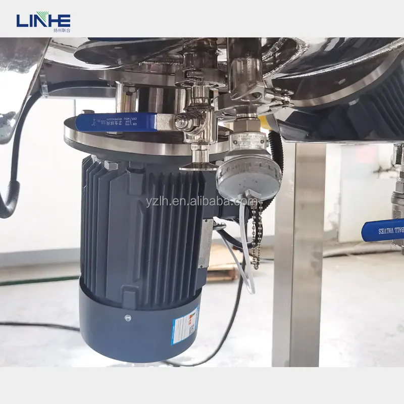 1000L Vacuum Sealed Mixing Pot Cosmetic Cream Homogenizer Oinement Stirring Tank Paste Lotion Blender Sunscreen Agitator Mixer