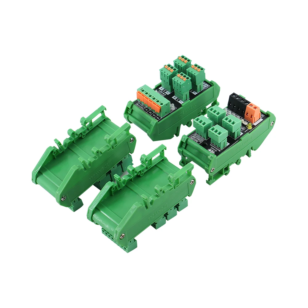 6-channel signal conversion board input spring screw wiring electrical proximity switch sensor terminal block NPN/PNP