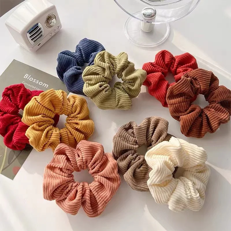 Factory Wholesale Hair Scrunchies Girls Hair Scrunchies Large Scrunchies Elastic Hair Bands