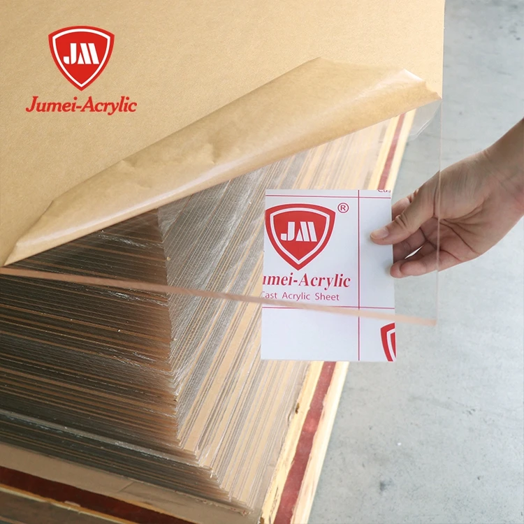 Jumei 3mm 5mm 6mm 10mm 12mm 18mm 4ft X 8ft 8x4 Feet Transparent Flexible Cast Pmma Perpex Acrylic Plastic Acrylic Sheet