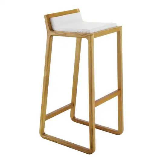Lightweight Wooden Bar Chair Stool with Comfortable Cushion Seat Enjoy Effortless Comfort and Elegance in Every Sip Counter