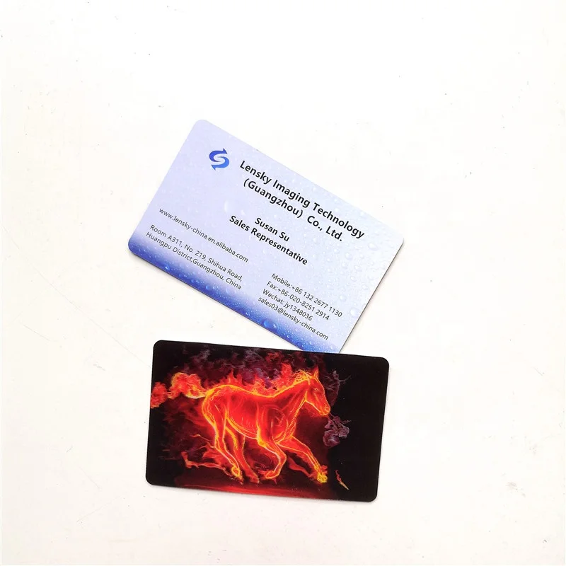 Hot-selling 3d cutting business cards lenticular name card for promotion