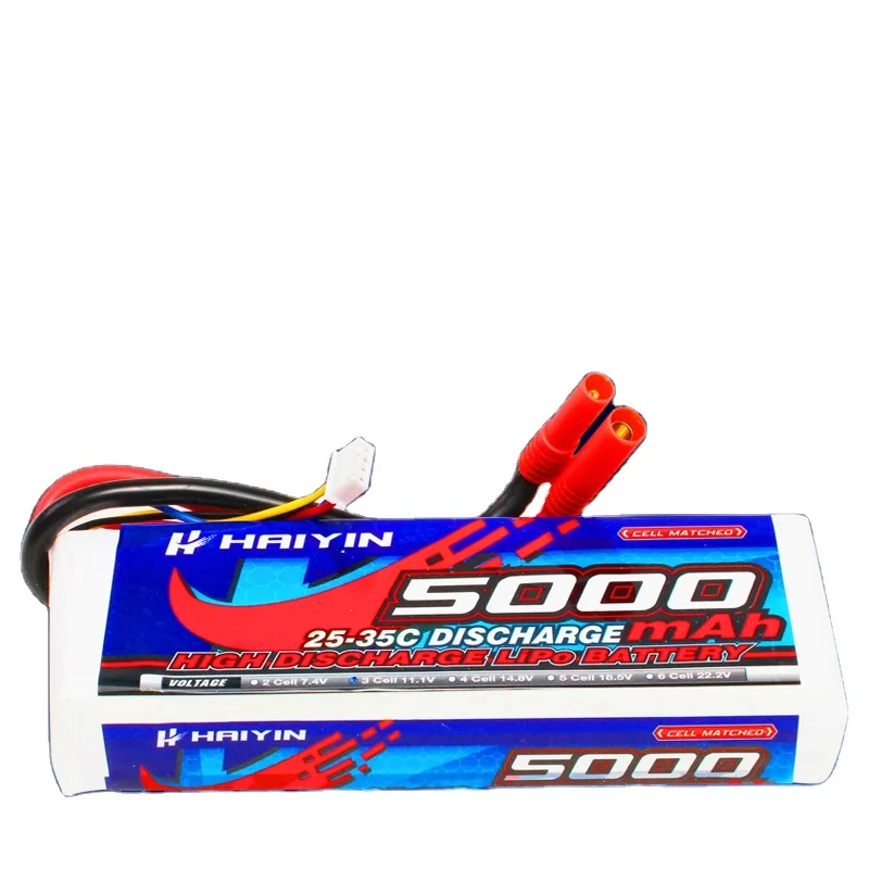 Rechargeable LiPo battery 4S 14.8 v 5000mAh 60C high C rate LiPo battery for FPV UAV helicopter