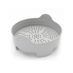Kitchen Product Heat Resistant instant Silicone Steam Folding Vegetable Basket Anti-Slip Silicone Steamer With Handle