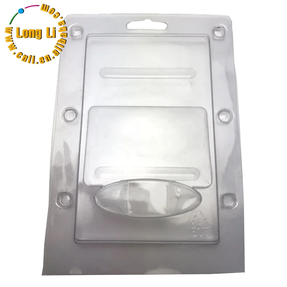 Customized transparent clear pvc blister plastic clamshell packaging