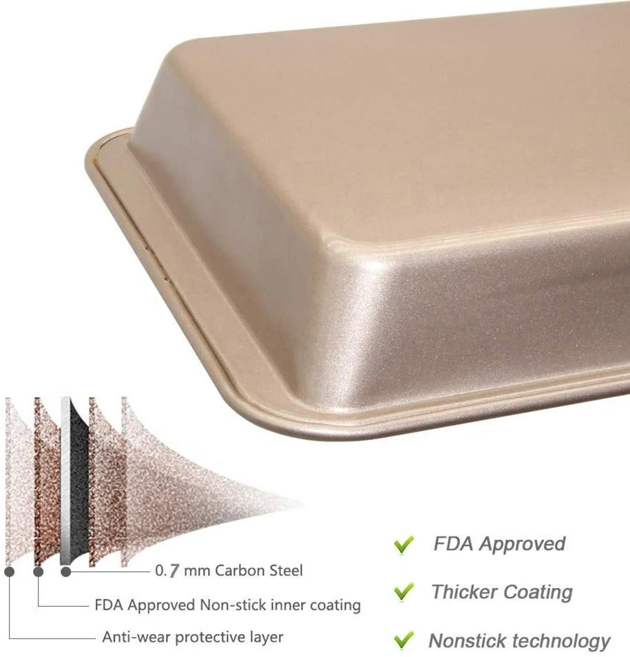 
Professional Bakeware 18 Cavity Baking Tools Easy Cleaning Square Lattice Chocolate Cake Mold Brownie Baking Pan Non-Stick 