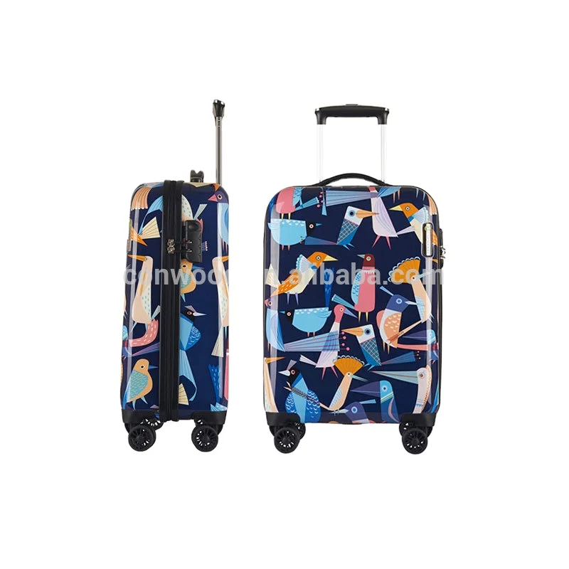 Trolley Suitcase Luggage Carry on Suitcase Wholesale Hard Plastic Luggage Abs Pc for Business Carton Spinner Unisex Modern