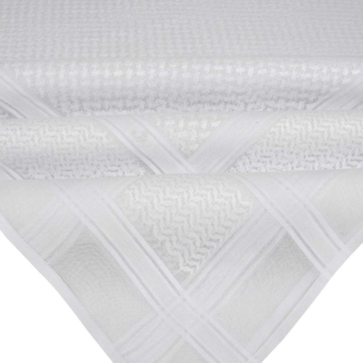 Shemagh Desert Keffiyeh Arafat Square Scarf Cotton Scarf Wrap Multicolor 100% Cotton Gold And White