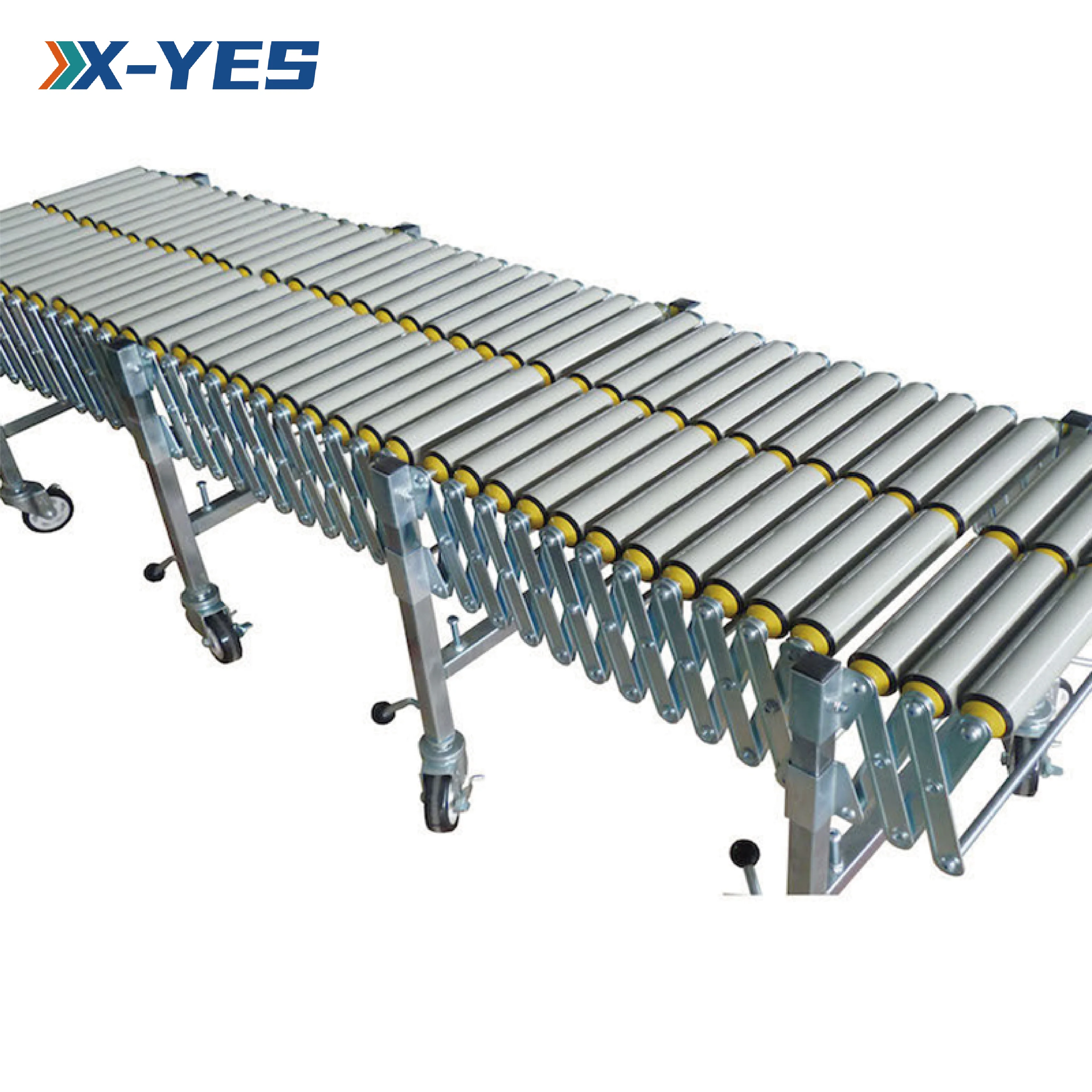 Customized Flat Flex Belt Flexible Portable Roller Conveyor