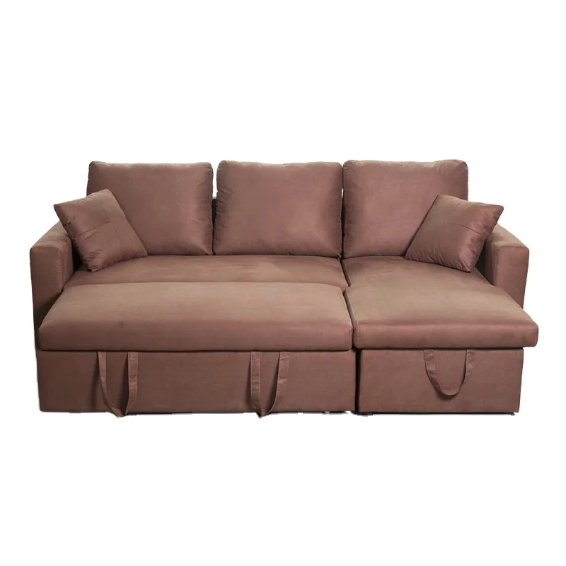 High quality living room corner sofa Extendable sofa bed with storage function