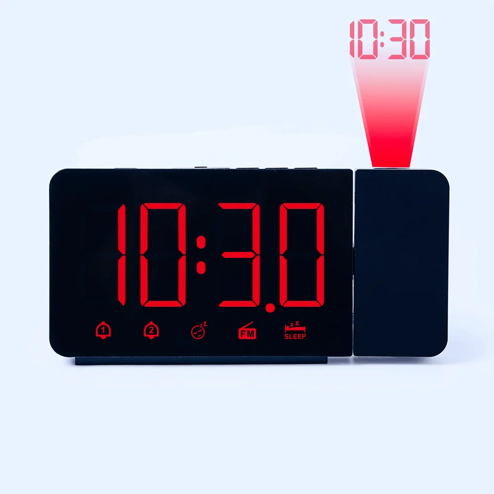 electronic alarm clock audio, listening to temperature and humidity weather station table set small gifts music to wake up the /