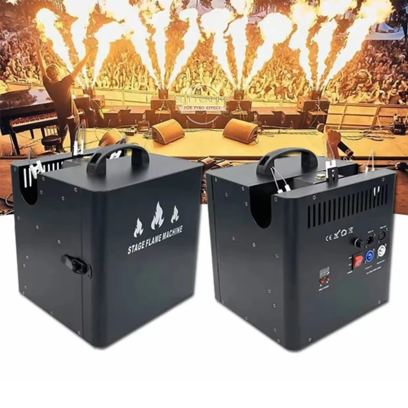 180W Triple Head Fire Machine Dj Fire Flame Machine for Parties Events DMX Flame Projector
