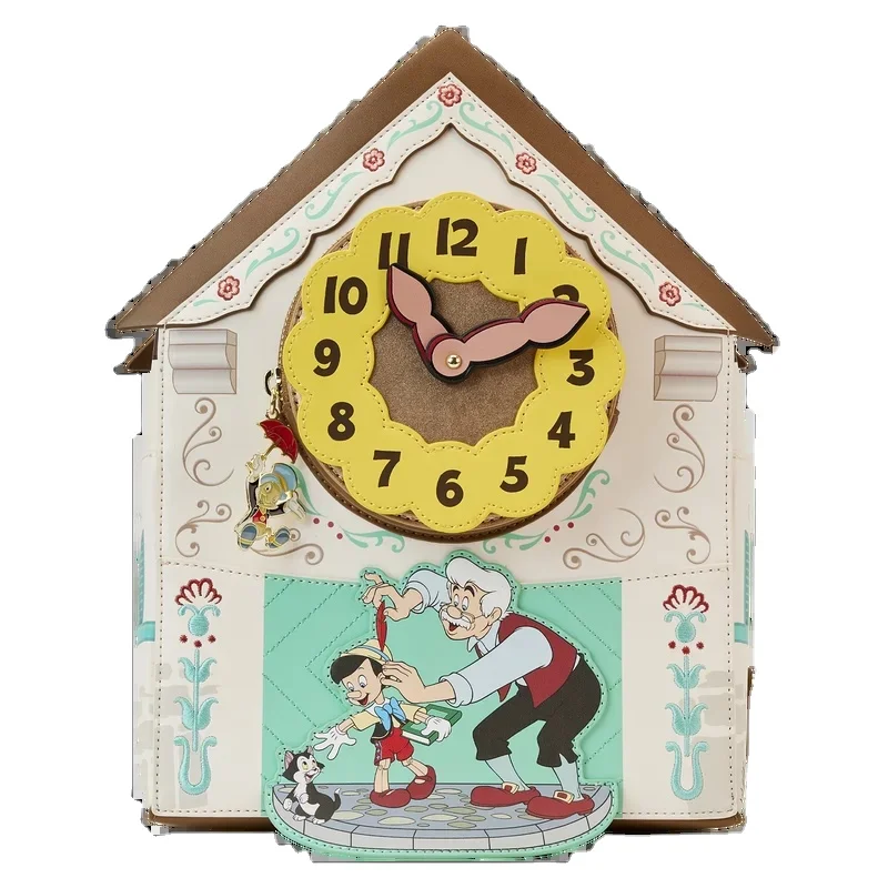 Fama Customized Loungefly Pinocchio Cuckoo Clock Mi Backpack Women Loungefly Small Backpack