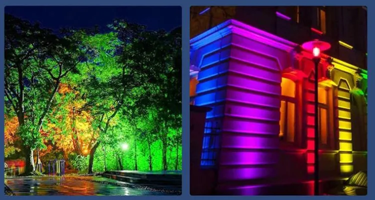 200W RGBCW LED Flood Light AC110V Multi Color Projector Wifi App Control RGB Reflector 12V 24V Outdoor Floodlight Spotlight