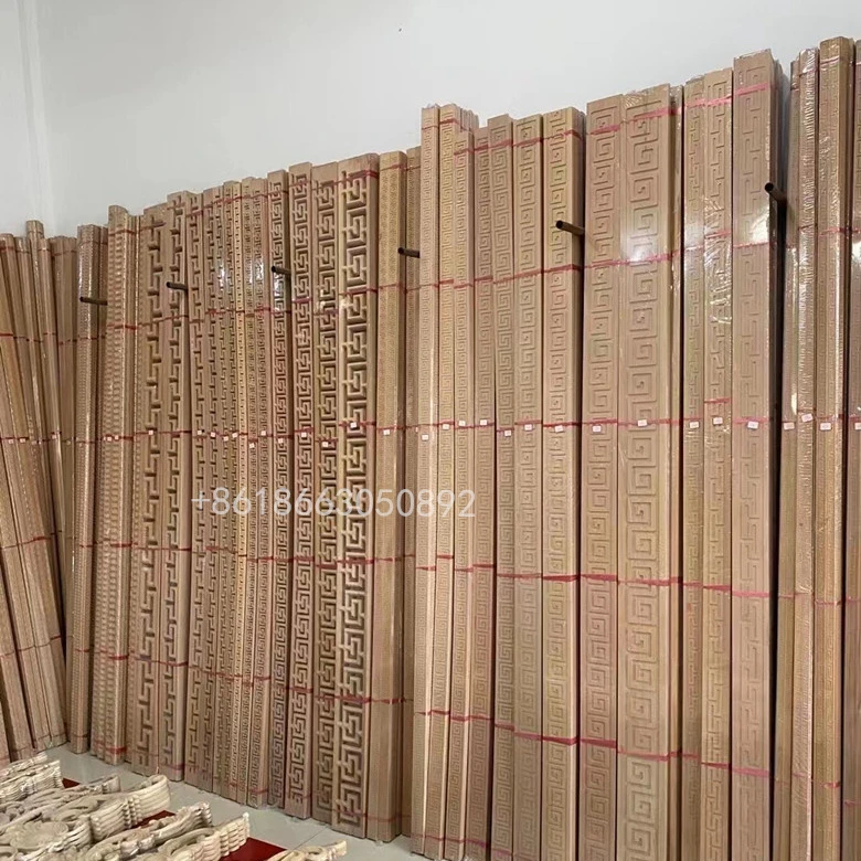 Декоративная мебель литье деревянная дверная рама молдинги резьба по дереву молдинг для домашнего декора