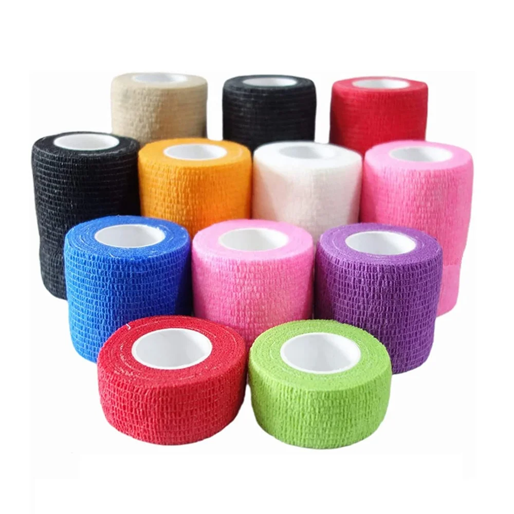 Bulk Wholesaleself Adhesive Elastic Sports Bandage 5cm X 4.5m Thumb Waterproof Bandage For Knee Wrist Football Palyer