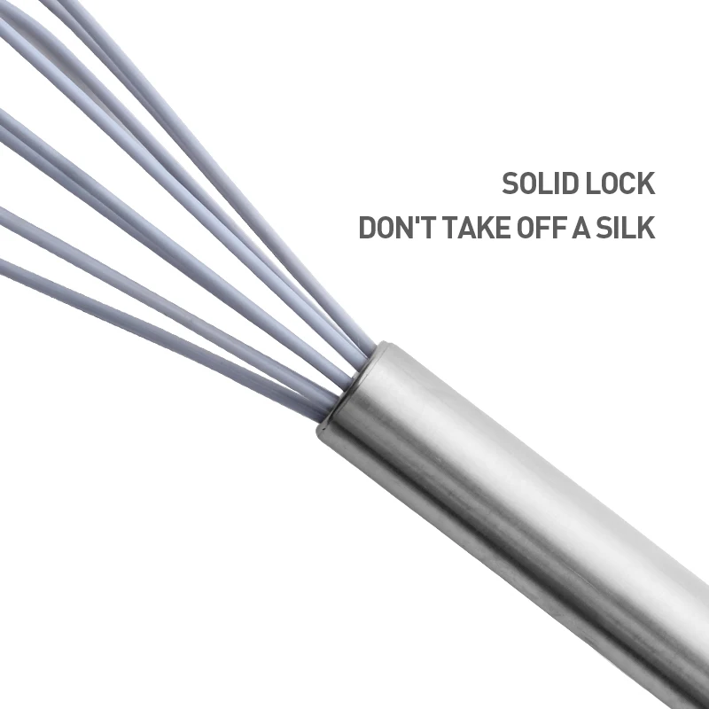 Hopesun Amazons Best Sellers Manual Silicone Egg Beater Custom Stainless Steel Egg Beater Whisk Parts Silicone Egg Beater