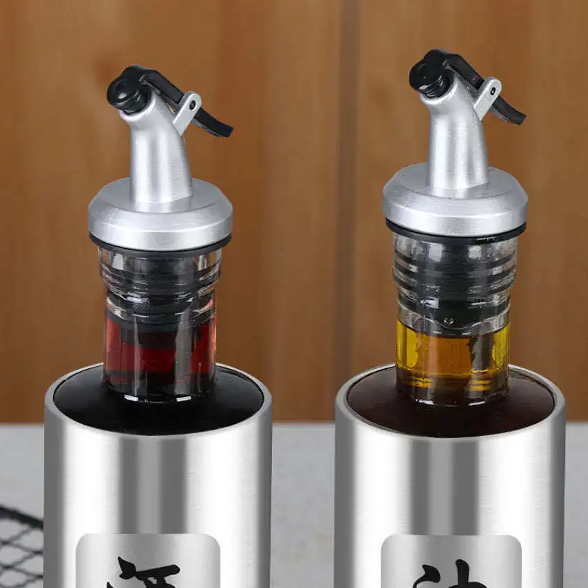 Stainless steel glass oil pot soy sauce bottle seasoning bottle kitchen classification gadget