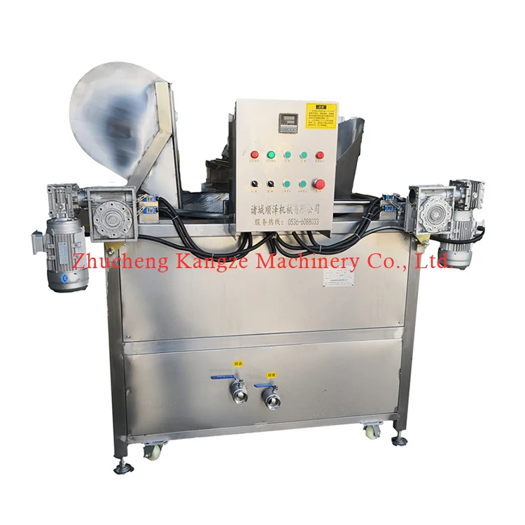 automatic Electric gas diesel frying machine meat peanut pork skin chin nuts donut frying machine with 5 cm insulation board