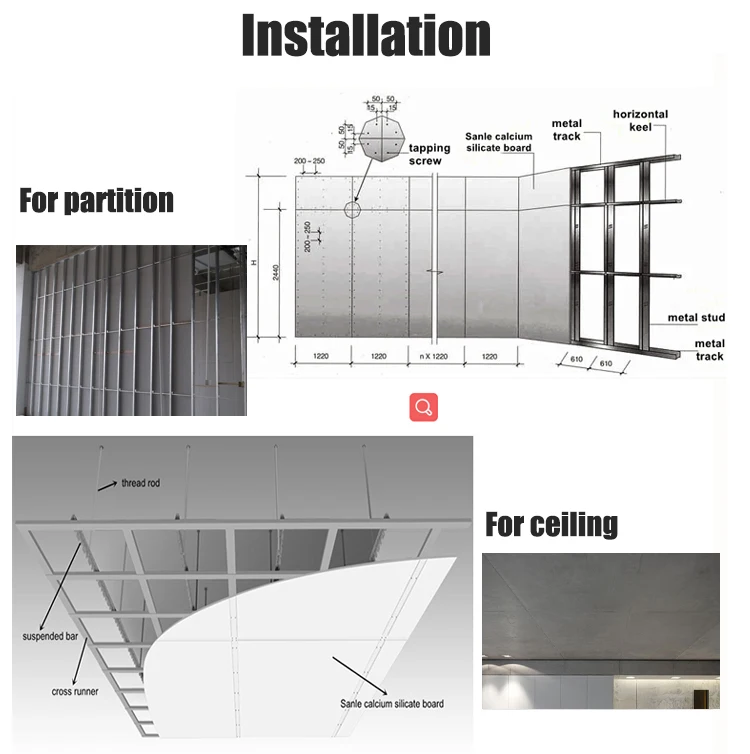 Building Board Factory fireproof calcium silicate board