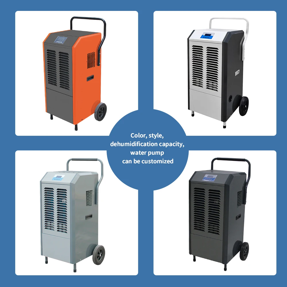 80L 90L 120L 158L Dehumidifier Industrial Commercial Water Damage Restoration Industrial Dehumidifie Machine Air Dryer