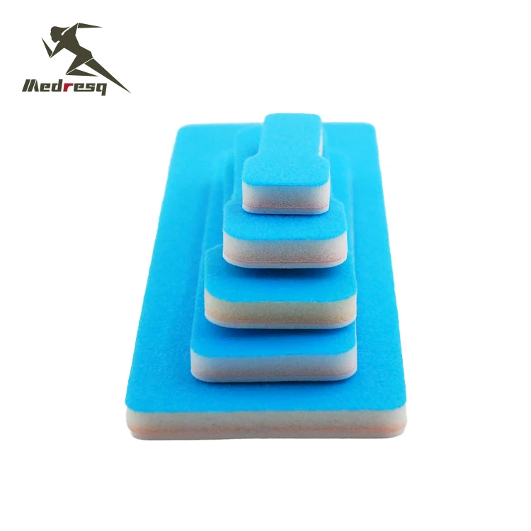 Medresq iv arm board Manufacturer High Quality Aluminum Foam Wrist Splint Blue White Medical I.V. Arm Boards for Injection