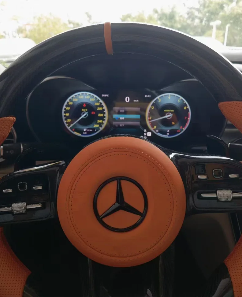 Car Accessories For Mercedes Benz C Class W205 S205 Android 13 Car Multimedia Player With Digital Instrument Cluster Speedometer