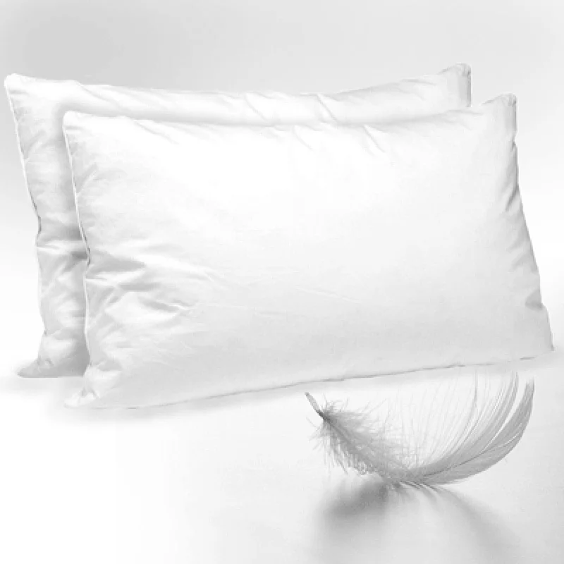 Luxury 100% Cotton Cover Duck Feather Down Pillow Hotel Collection Bed Pillows for Sleeping