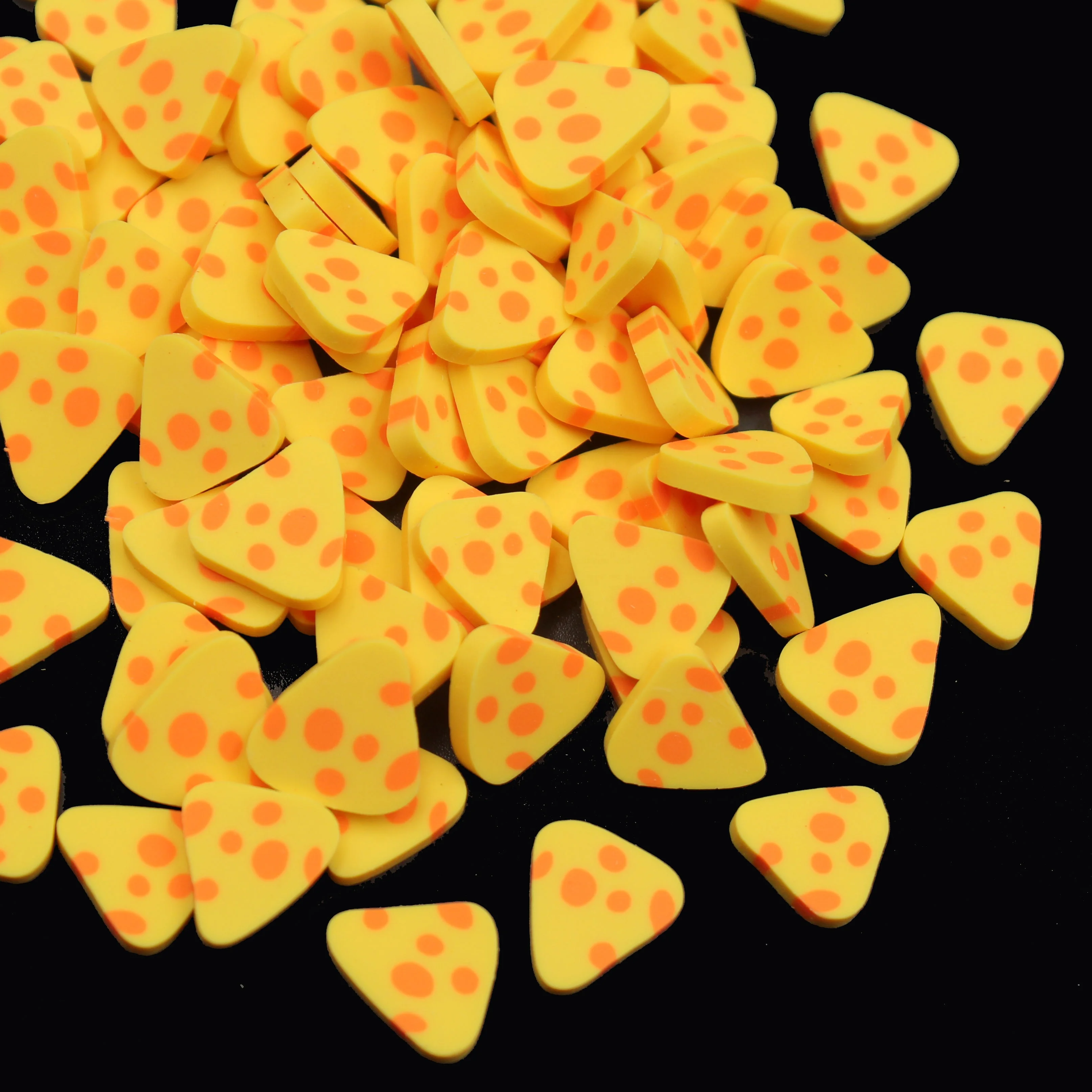 Bulk Sale Polymer Clay Oven Bake Cheese slices Cake Decoration Sprinkles Soft Clay Charms for Slime Accessories Diy Crafts