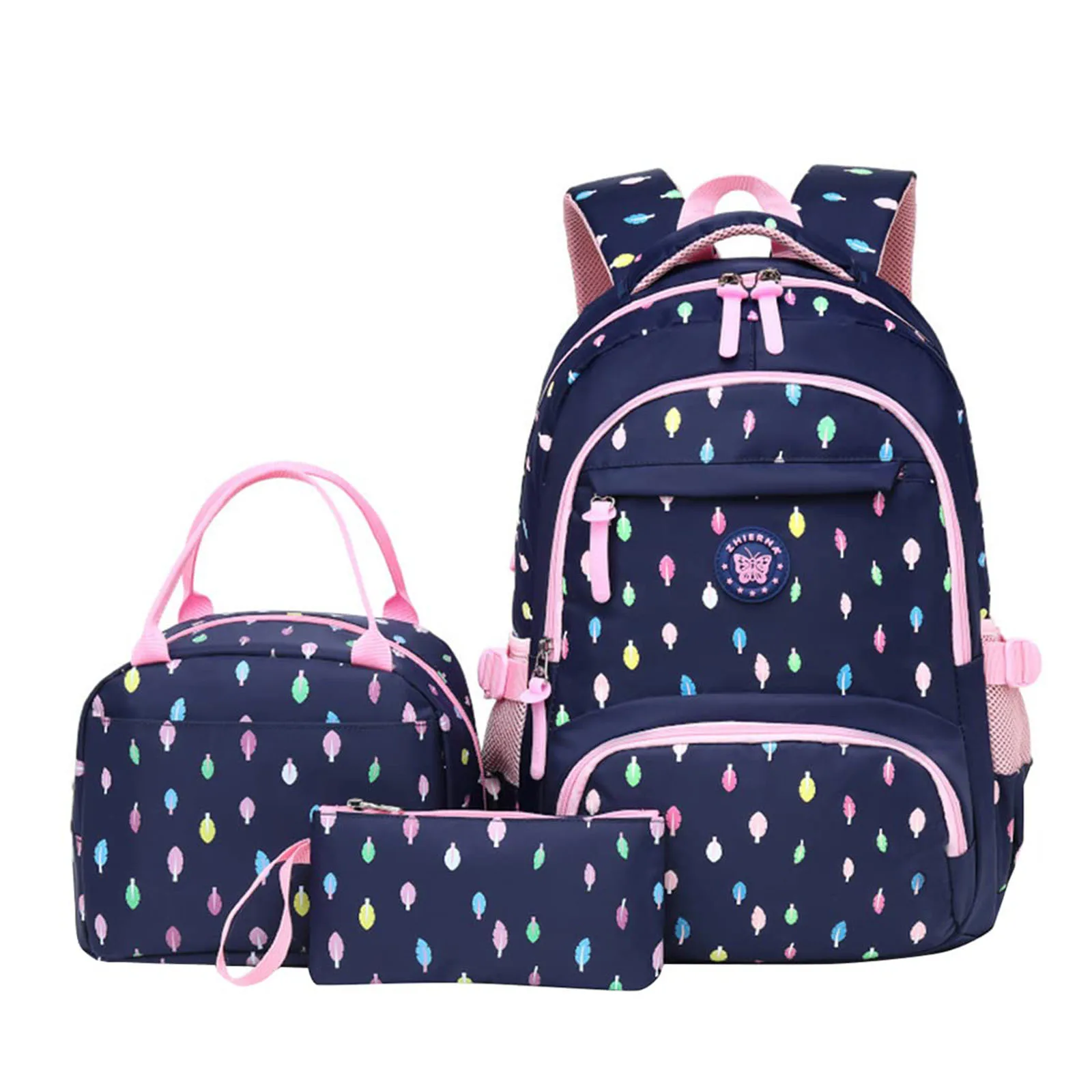 3 Piece Set Children Waterproof  School Bag Kids Backpack  And Lunch Bag Set For Kids