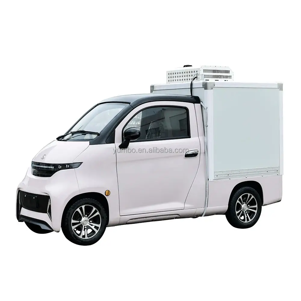 Yumbo Electric Cargo Vehicle 72V 5000W lithium battery electric van Automatic with Air-conditioning for Food Delivery