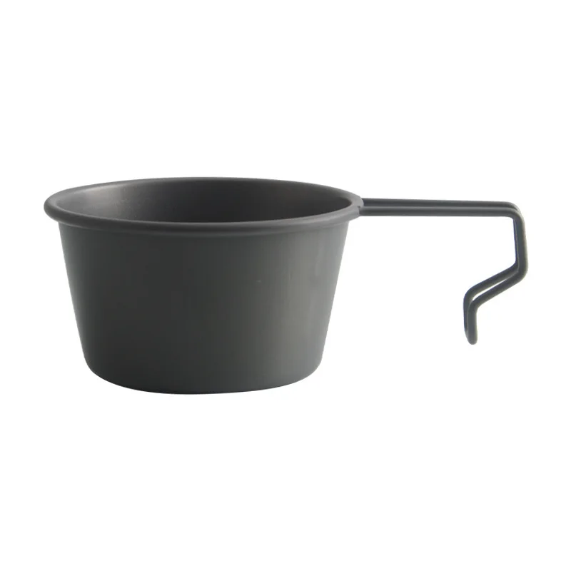 Outdoor Camping Supplies Stainless Steel Sierra Cup Portable Hiking Tableware Measuring Cup With Solid Handle