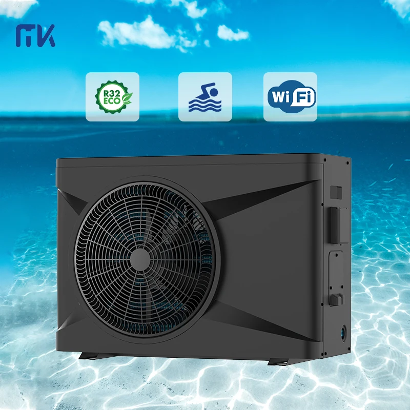 Mikee Europe 7kw 10kw 13kw 17kw 21kw 30kw 35kw R32 electric swimming pool heaters heat pump for bestway pool Yuzme havuzun sicak