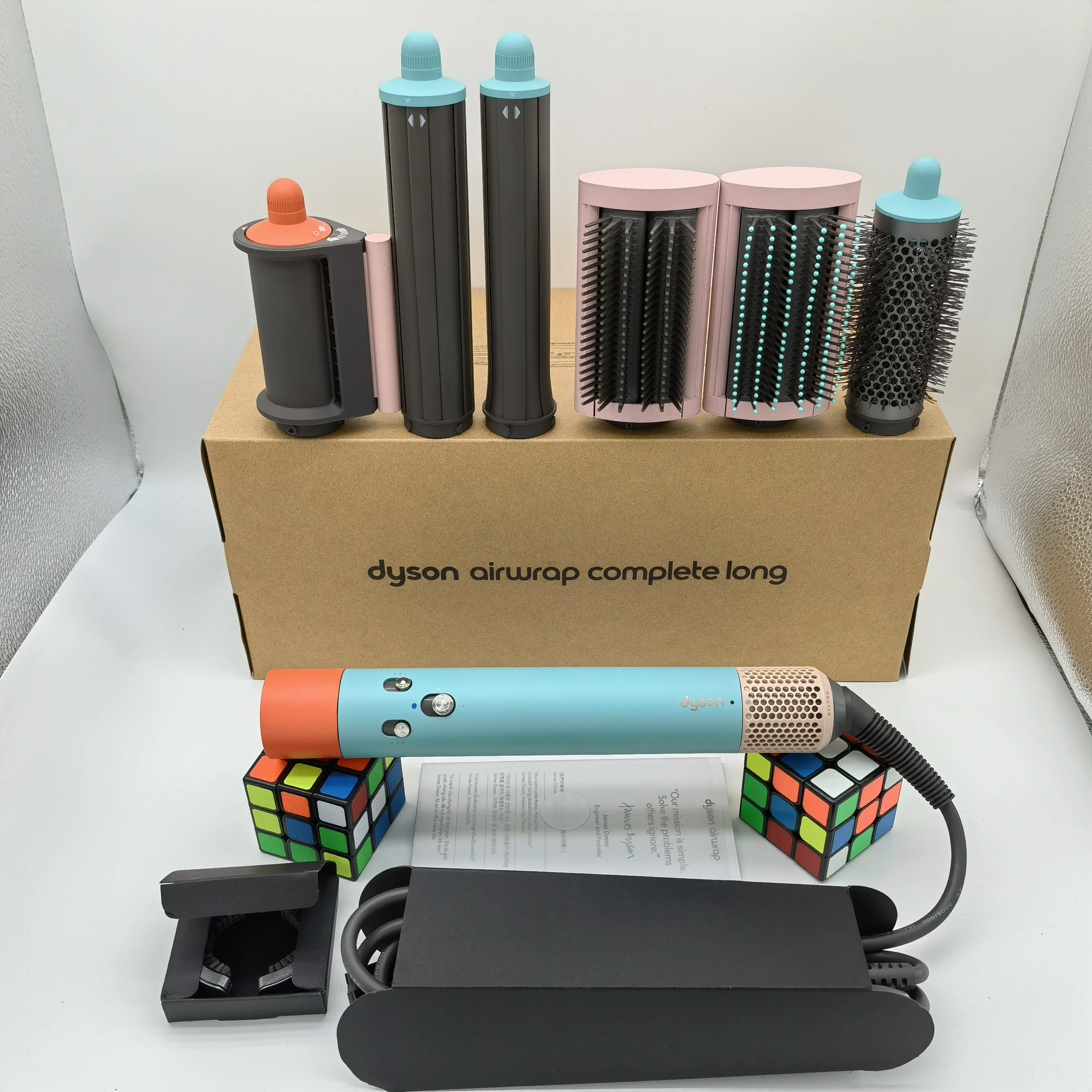 Новый цвет HS05 для завивки волос Dysons Airwraps полный длинный стайлер с кожаным чехлами аксессуары Air wraps Уход за волосами