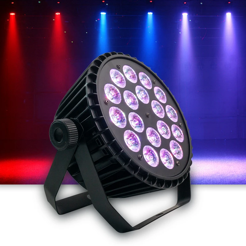 Kinusdjs лидер продаж светодиодное плоское освещение 4 в 1 18*10 Вт DMX512 для сценической вечеринки