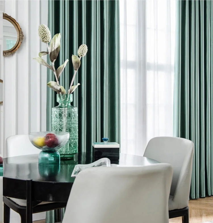  100% полиэстер Cortinas Por Mayoreo занавеска ткань затемненная гостиная спальня Простые занавески сплошной цвет Les