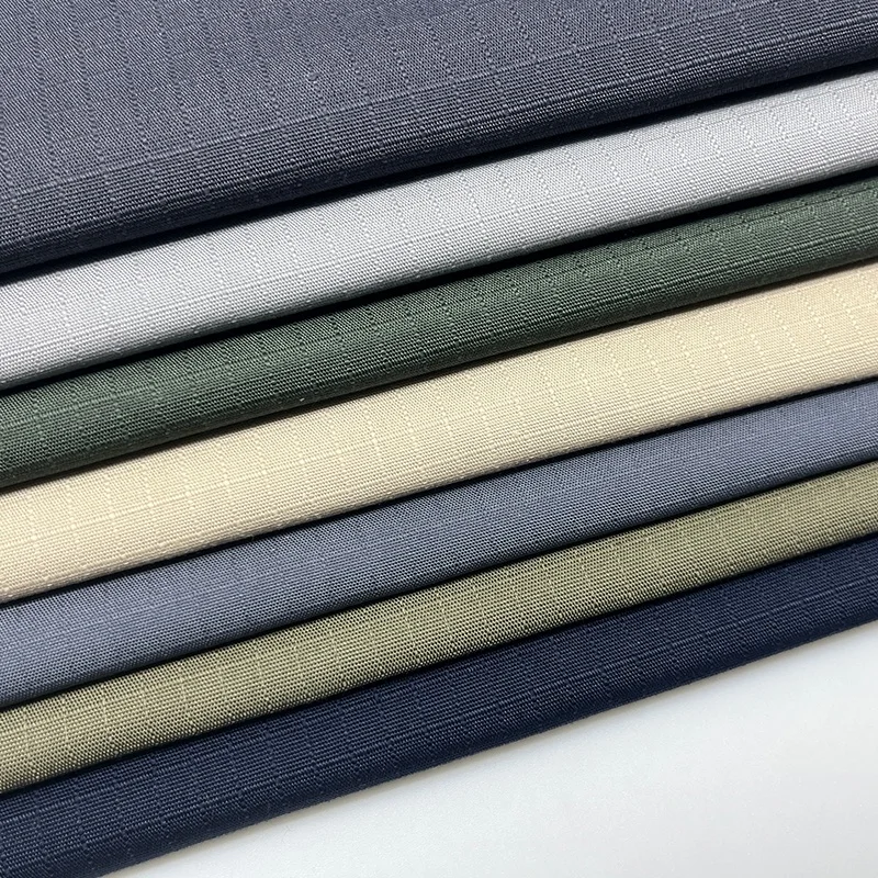 Textile fabric manufacturer wholesale solid dyed woven TC polyester/cotton security guard uniforms plain ribstop ripstop fabrics
