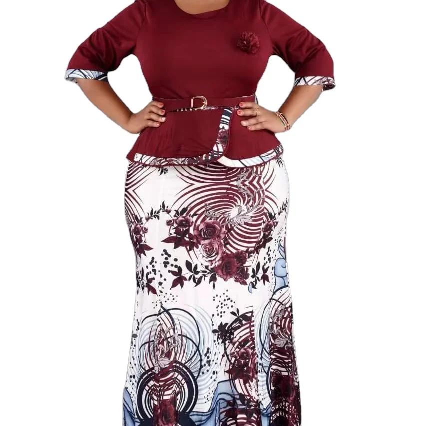 Пальто и юбка в африканском стиле больших размеров костюмы с Африканским принтом юбки платья фотографии