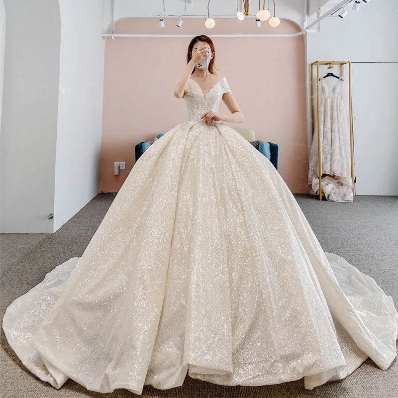 wholesale wedding dress Heavy Beading Appliqued Sexy Europe party dress for wedding Bridal indian wedding dresses for women