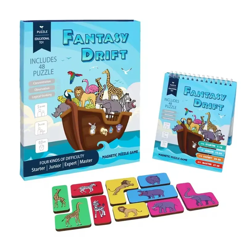Hot sell Wooden puzzle game children logical thinking story memory training Montessori educational toys for kids boys girls CE