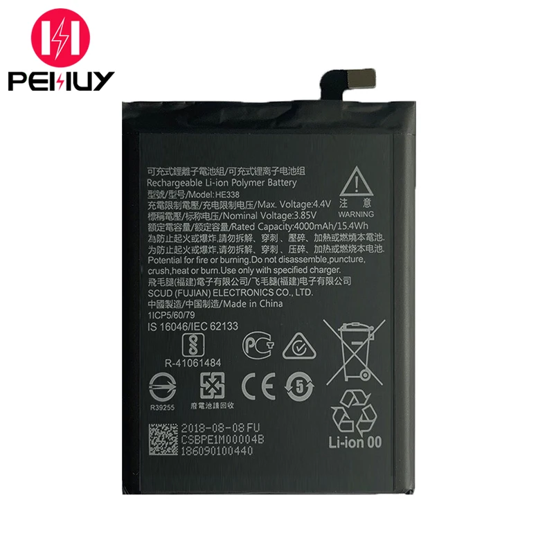 New replacement Battery HE338 4000mAh 3.73v lithium ion Battery for Nokia2 TA-1035 TA-1023