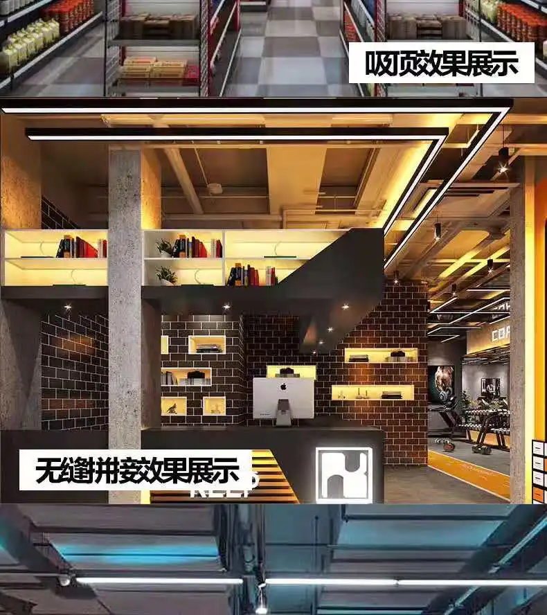 18w 36w led flat tube led batten light led linear light for office linear lighting systems