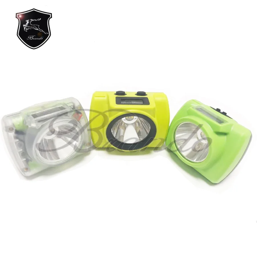 Magnetic attraction charging OLED display 15000 lux lamparas mineras rechargeable mining headlamp cordless miner cap lamp KL6-D