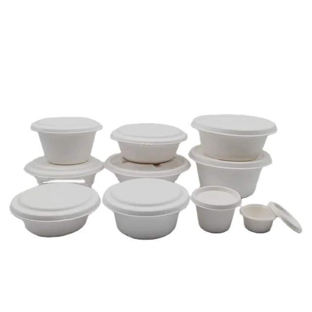 Eco Friendly Bowls 100% Compostable Disposable Biodegradable Sugarcane Bagasse Bowl