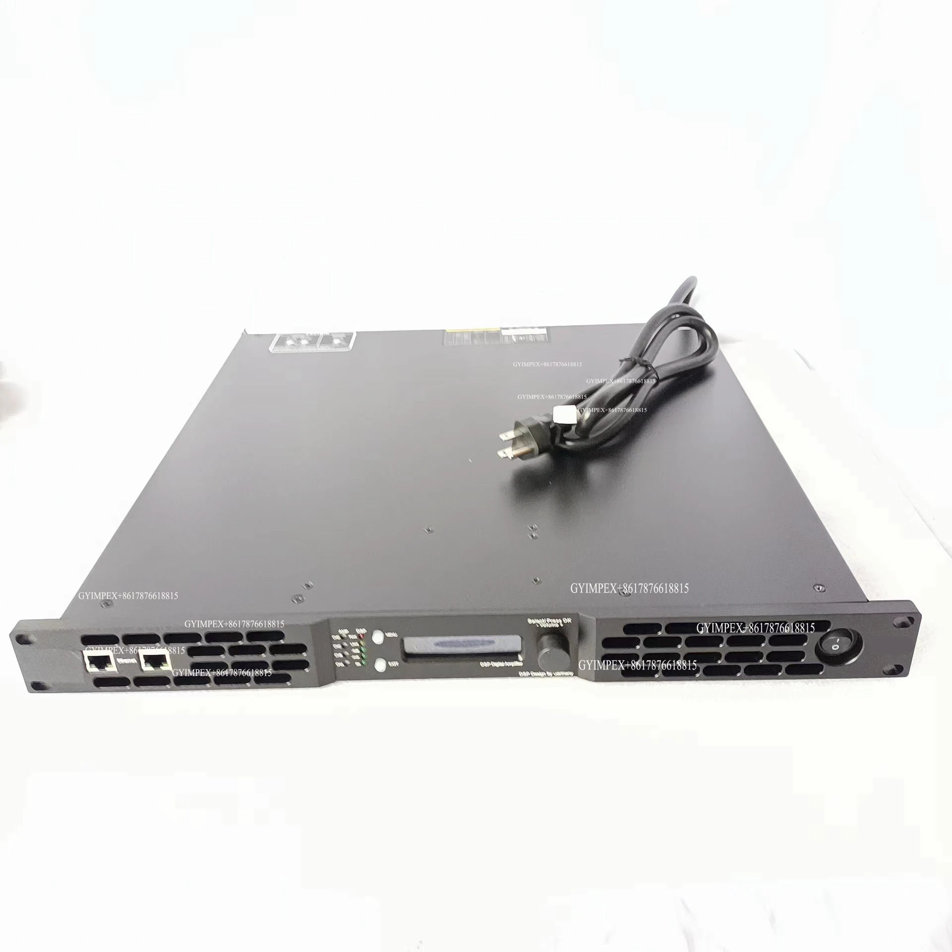 Newest Design Gallium Nitride 1u class d 4ch  3000W DSP FIR+DANTE digital high power amplifier for public address pa system