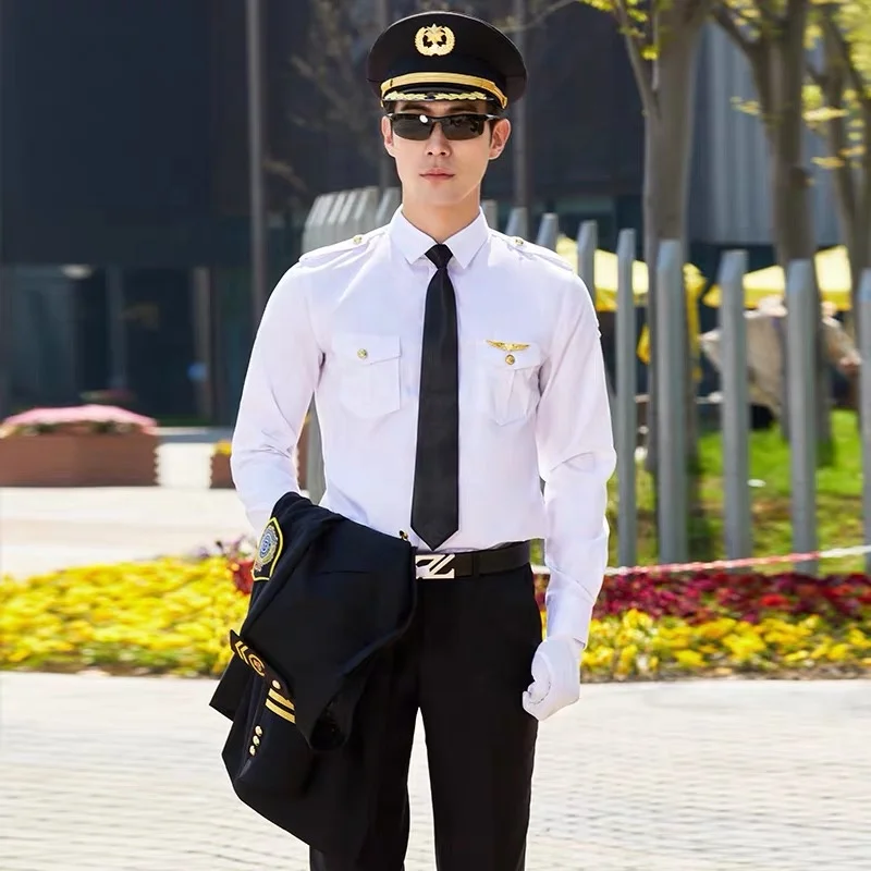 
Polyester / Cotton Material and Guard Use Epaulettes Security Guard Uniforms 